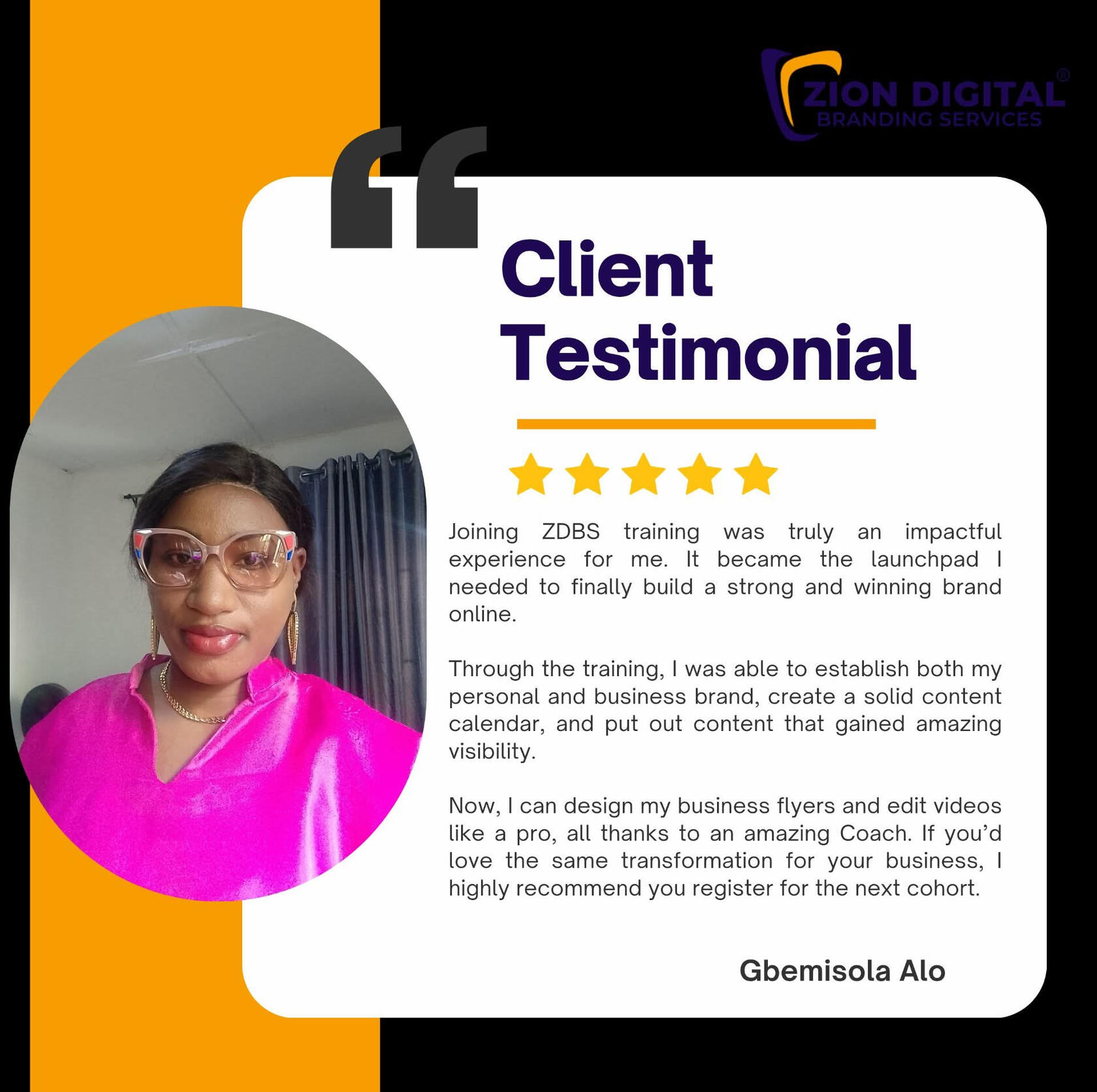 Testimonial from my community of learners
